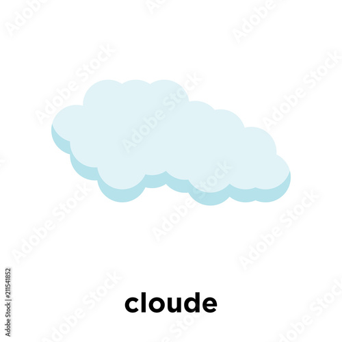 cloude icon vector sign and symbol isolated on white background, cloude logo concept