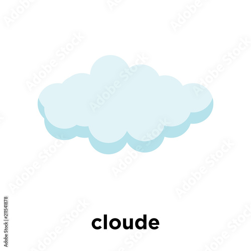 cloude icon vector sign and symbol isolated on white background, cloude logo concept