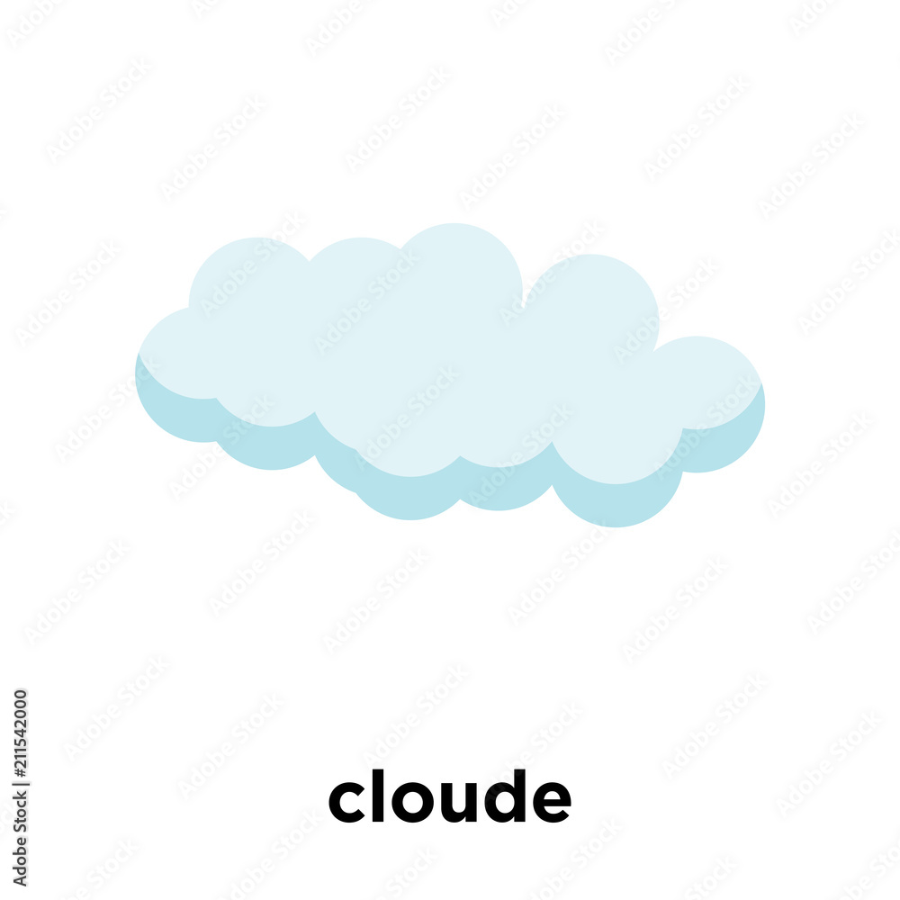 cloude icon vector sign and symbol isolated on white background, cloude logo concept cloude icon vector sign and symbol isolated on white background, cloude logo concept