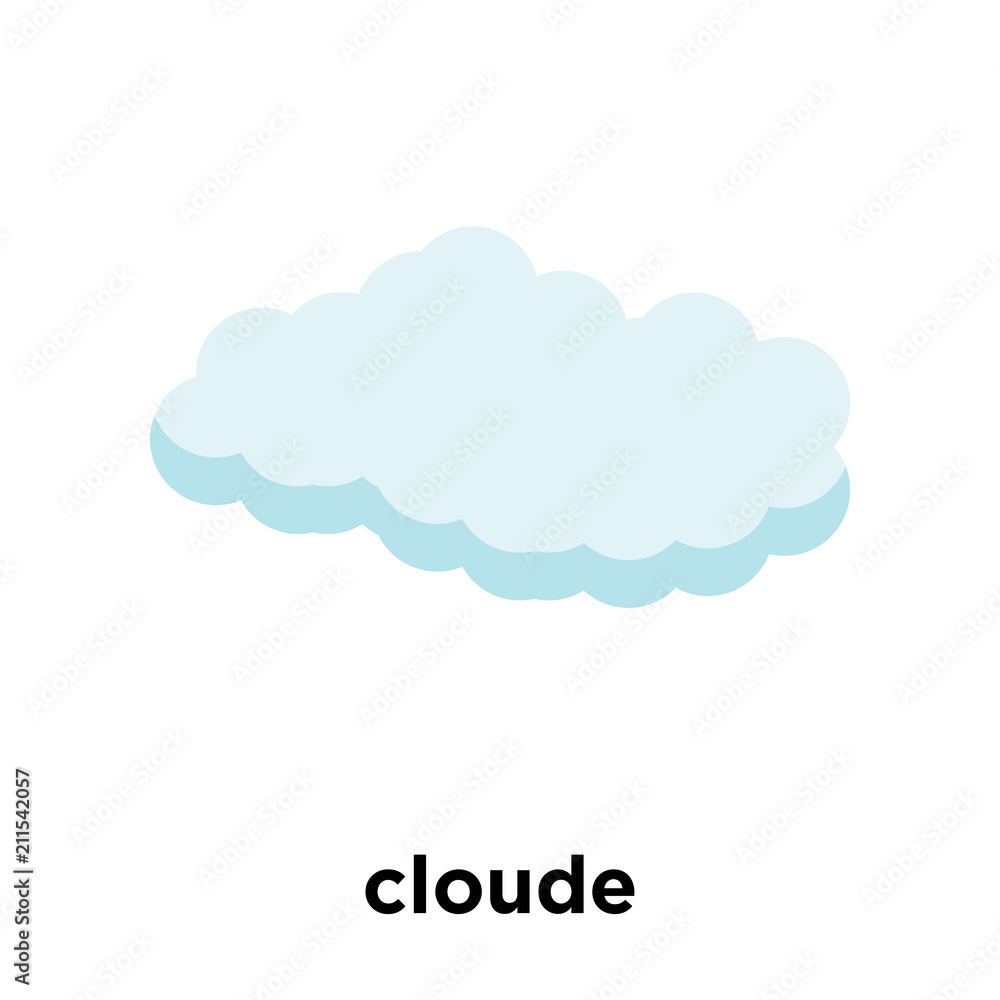 cloude icon vector sign and symbol isolated on white background, cloude logo concept