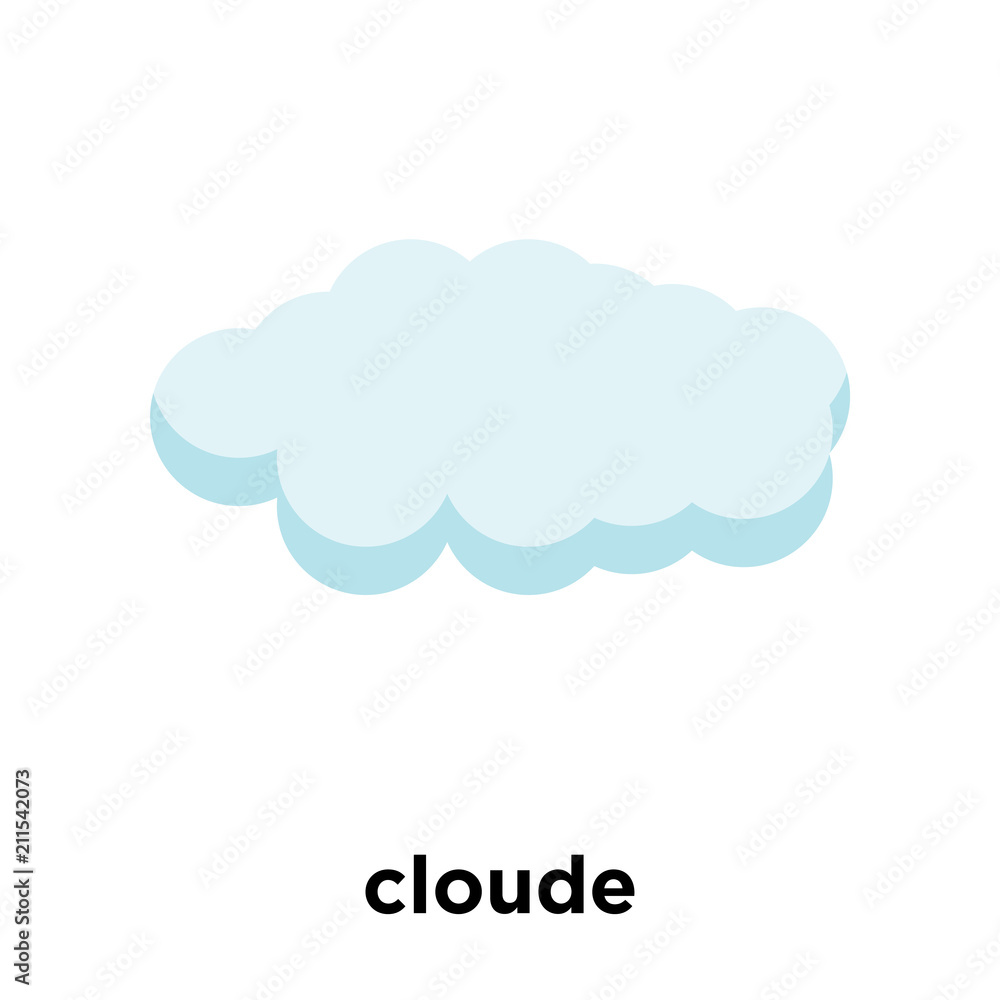 cloude icon vector sign and symbol isolated on white background, cloude logo concept cloude icon vector sign and symbol isolated on white background, cloude logo concept