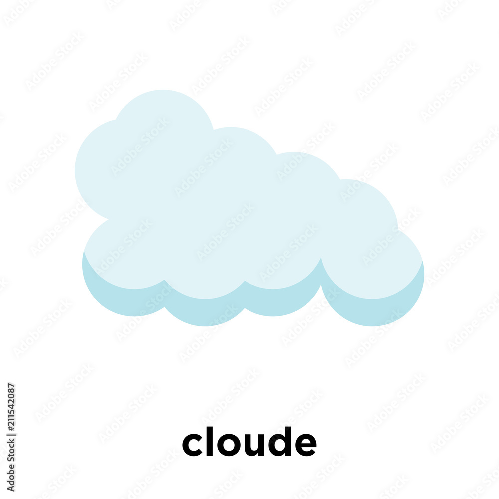 cloude icon vector sign and symbol isolated on white background, cloude logo concept cloude icon vector sign and symbol isolated on white background, cloude logo concept