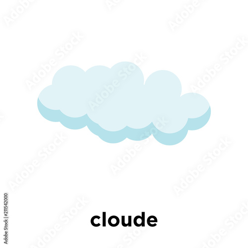 cloude icon vector sign and symbol isolated on white background, cloude logo concept