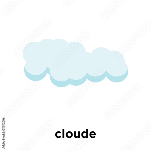 cloude icon vector sign and symbol isolated on white background, cloude logo concept