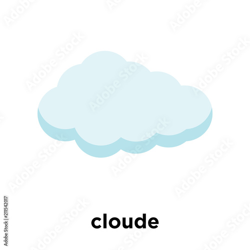 cloude icon vector sign and symbol isolated on white background, cloude logo concept