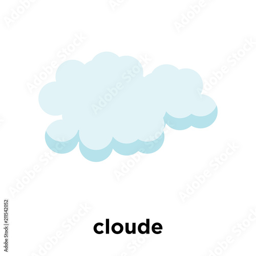 cloude icon vector sign and symbol isolated on white background, cloude logo concept