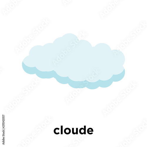 cloude icon vector sign and symbol isolated on white background, cloude logo concept