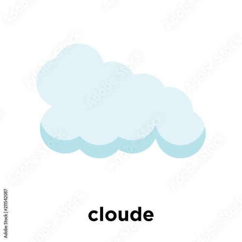 cloude icon vector sign and symbol isolated on white background, cloude logo concept