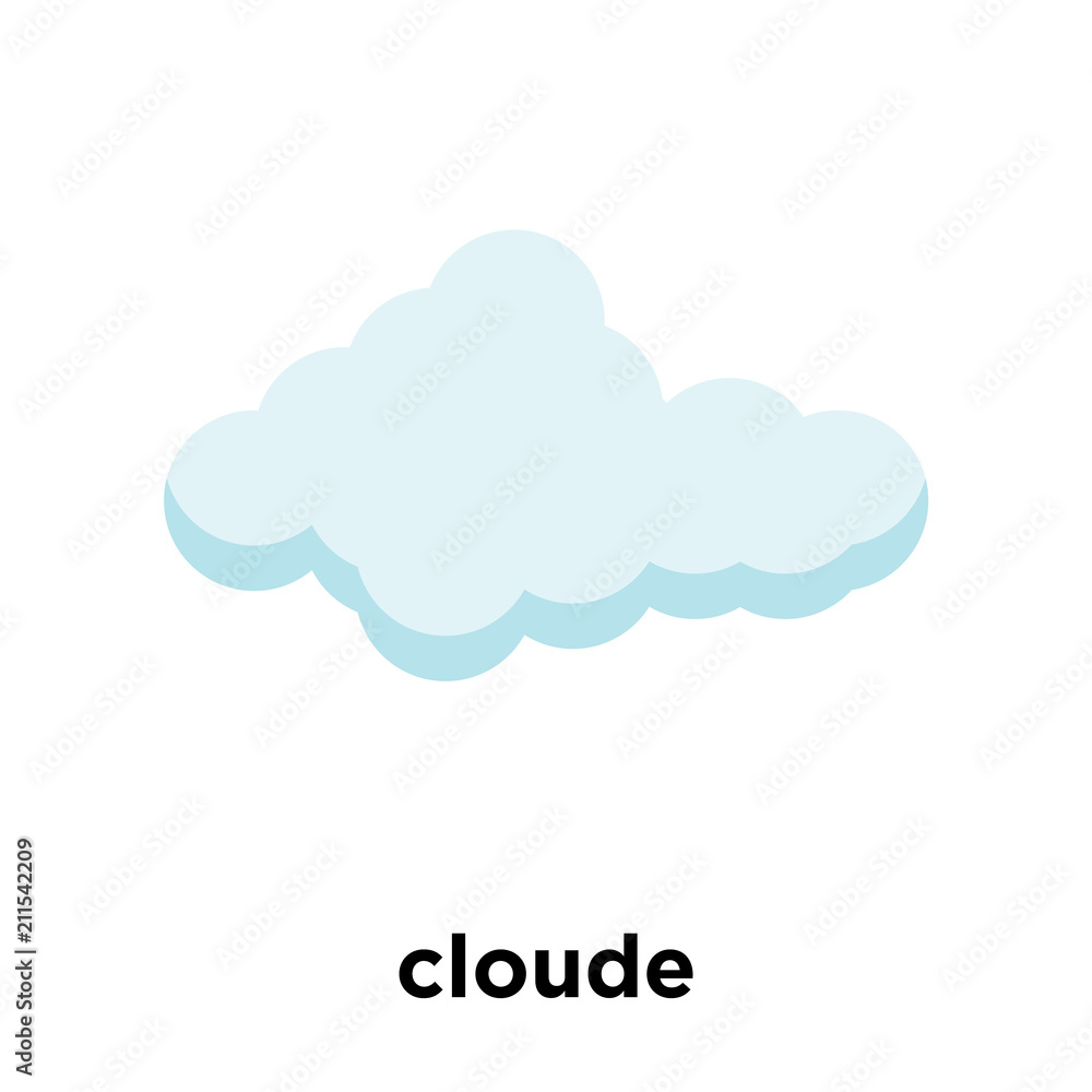 cloude icon vector sign and symbol isolated on white background, cloude logo concept cloude icon vector sign and symbol isolated on white background, cloude logo concept