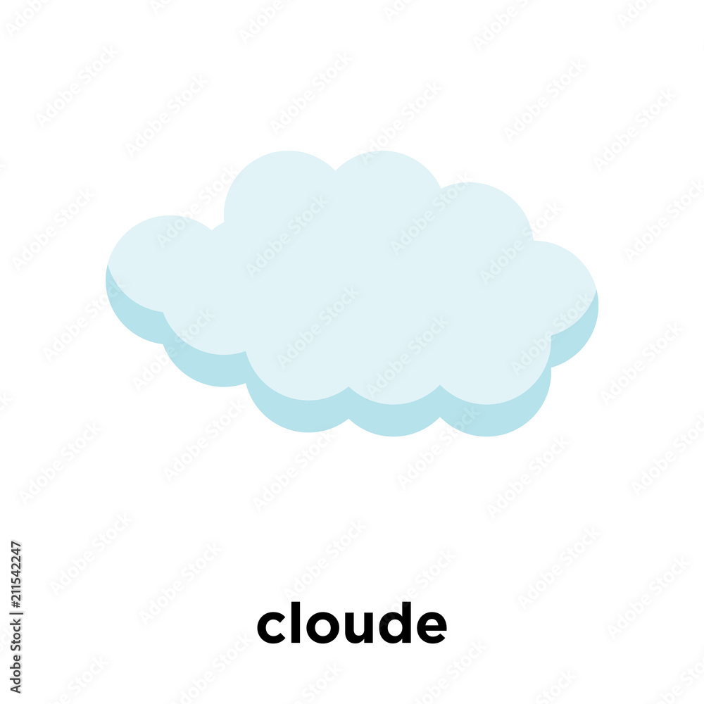cloude icon vector sign and symbol isolated on white background, cloude logo concept cloude icon vector sign and symbol isolated on white background, cloude logo concept