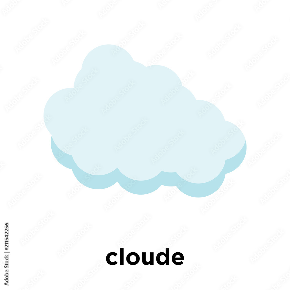 cloude icon vector sign and symbol isolated on white background, cloude logo concept cloude icon vector sign and symbol isolated on white background, cloude logo concept