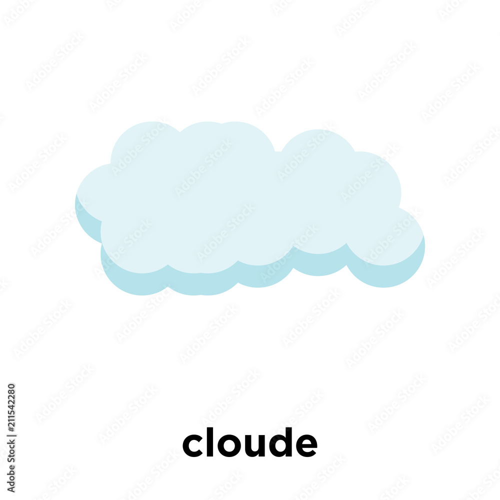 cloude icon vector sign and symbol isolated on white background, cloude logo concept cloude icon vector sign and symbol isolated on white background, cloude logo concept