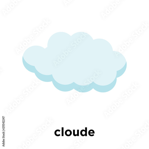 cloude icon vector sign and symbol isolated on white background, cloude logo concept