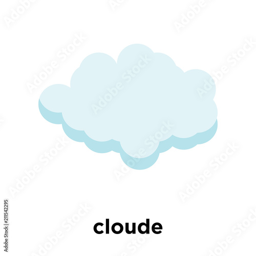 cloude icon vector sign and symbol isolated on white background, cloude logo concept