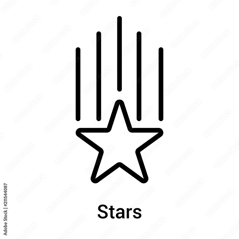 Stars icon vector sign and symbol isolated on white background, Stars logo concept Stars icon vector sign and symbol isolated on white background, Stars logo concept
