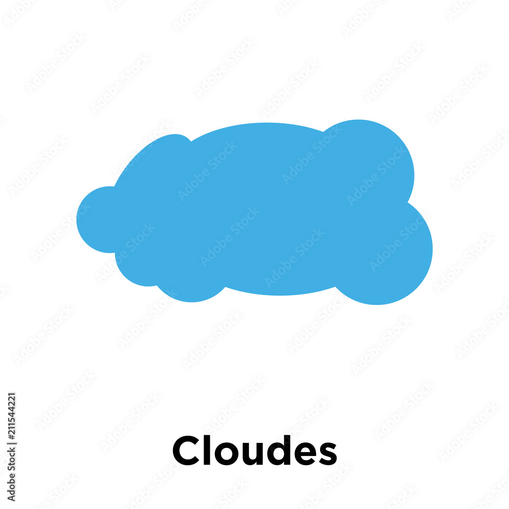 Cloudes icon vector sign and symbol isolated on white background, Cloudes logo concept Cloudes icon vector sign and symbol isolated on white background, Cloudes logo concept