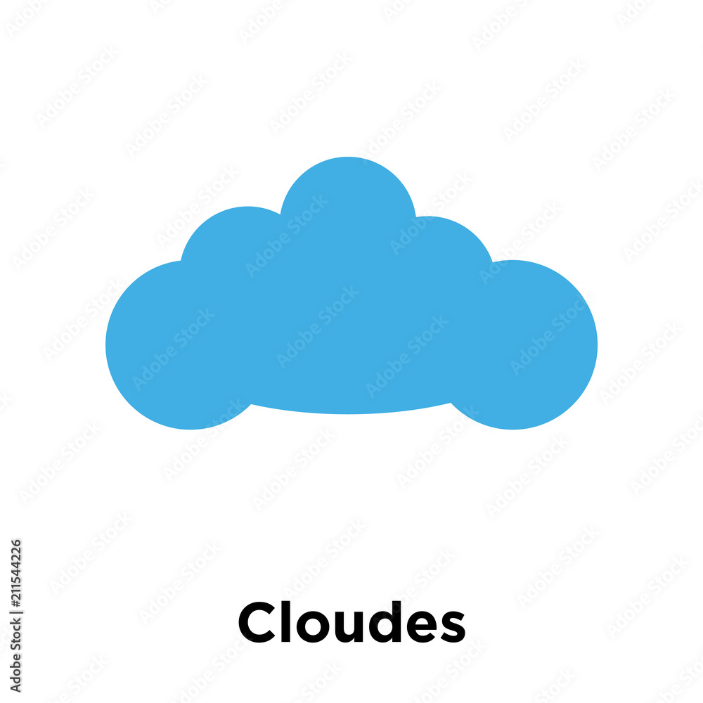 Cloudes icon vector sign and symbol isolated on white background, Cloudes logo concept Cloudes icon vector sign and symbol isolated on white background, Cloudes logo concept