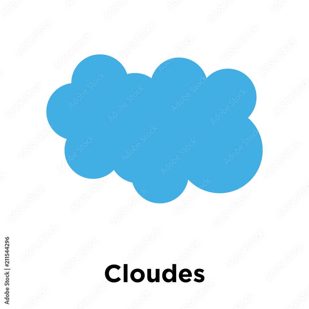 Cloudes icon vector sign and symbol isolated on white background, Cloudes logo concept Cloudes icon vector sign and symbol isolated on white background, Cloudes logo concept