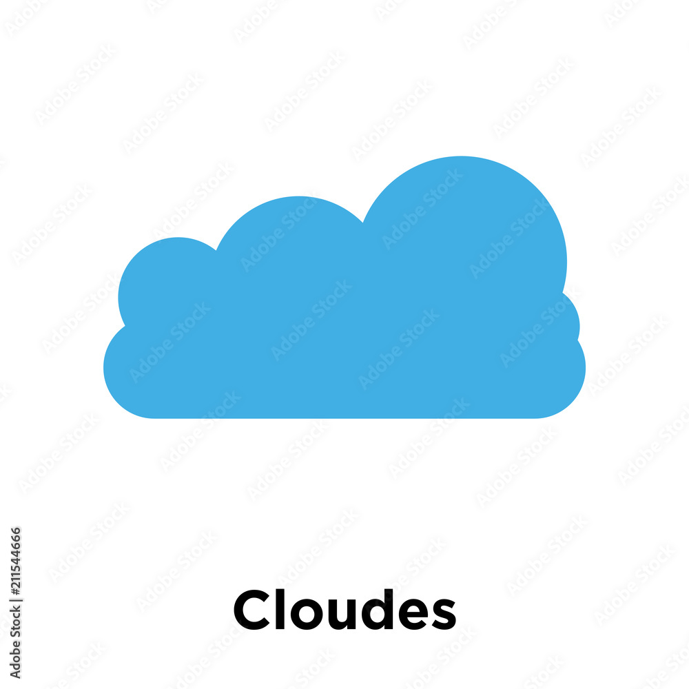 Cloudes icon vector sign and symbol isolated on white background, Cloudes logo concept Cloudes icon vector sign and symbol isolated on white background, Cloudes logo concept