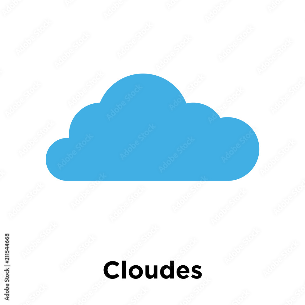 Cloudes icon vector sign and symbol isolated on white background, Cloudes logo concept Cloudes icon vector sign and symbol isolated on white background, Cloudes logo concept