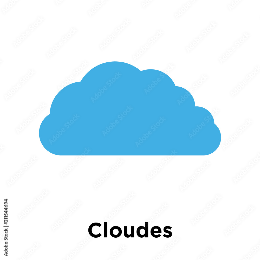 Cloudes icon vector sign and symbol isolated on white background, Cloudes logo concept Cloudes icon vector sign and symbol isolated on white background, Cloudes logo concept