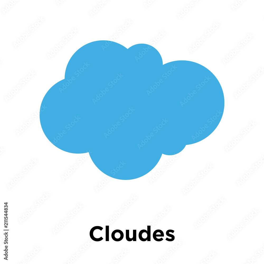 Cloudes icon vector sign and symbol isolated on white background, Cloudes logo concept Cloudes icon vector sign and symbol isolated on white background, Cloudes logo concept