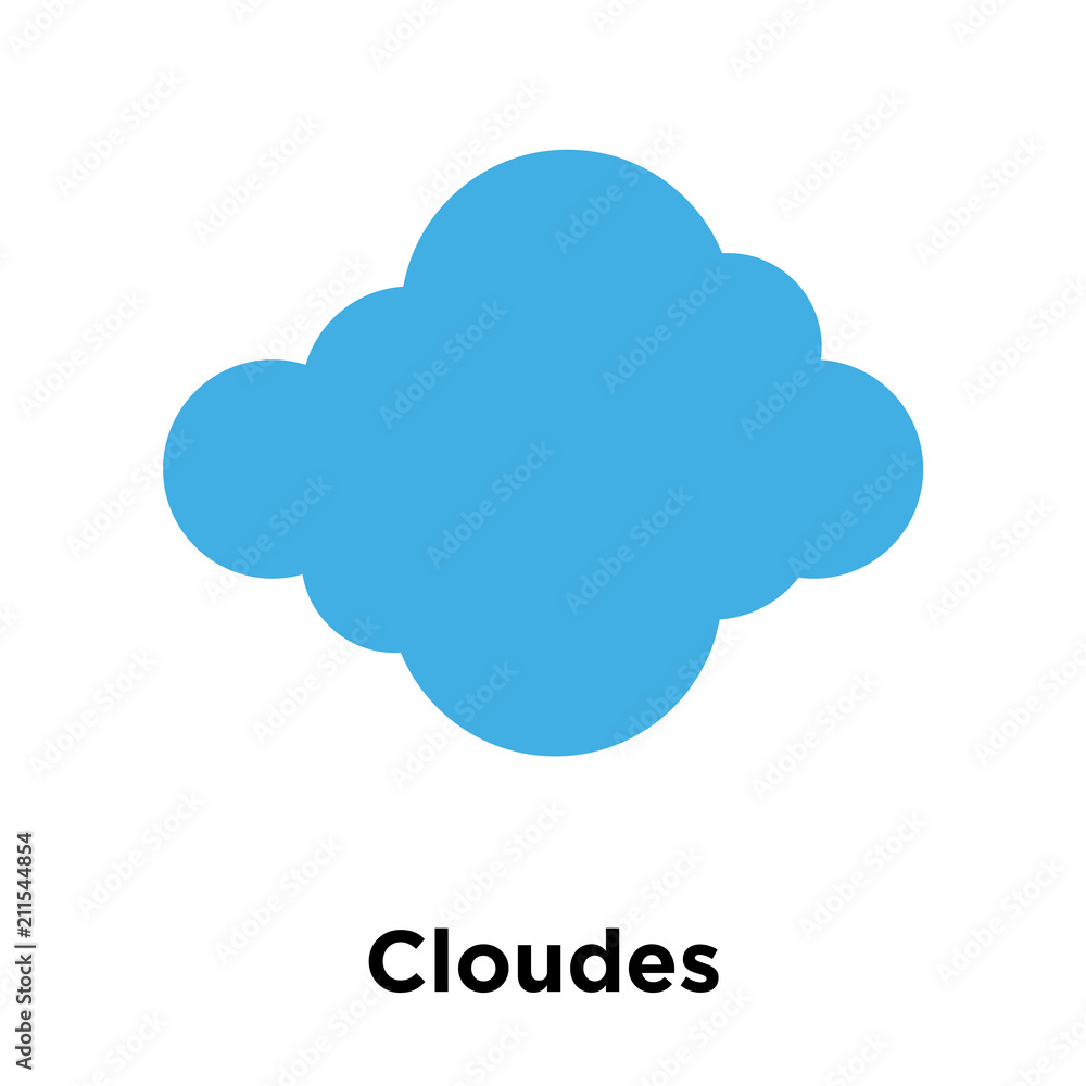 Cloudes icon vector sign and symbol isolated on white background, Cloudes logo concept Cloudes icon vector sign and symbol isolated on white background, Cloudes logo concept