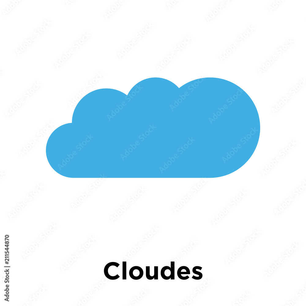 Cloudes icon vector sign and symbol isolated on white background, Cloudes logo concept Cloudes icon vector sign and symbol isolated on white background, Cloudes logo concept