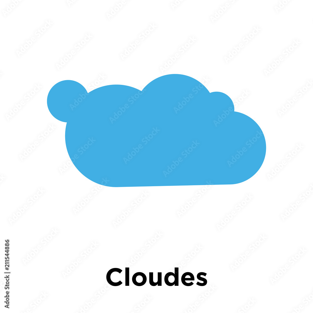 Cloudes icon vector sign and symbol isolated on white background, Cloudes logo concept Cloudes icon vector sign and symbol isolated on white background, Cloudes logo concept