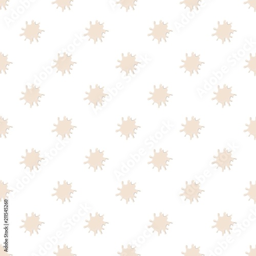 Large puddle of milk pattern seamless repeat in cartoon style vector illustration