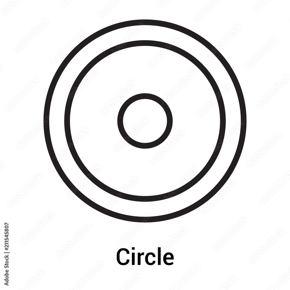 Circle icon vector sign and symbol isolated on white background, Circle logo concept Circle icon vector sign and symbol isolated on white background, Circle logo concept