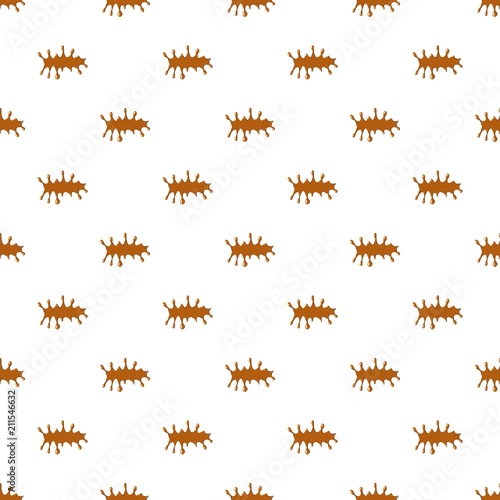 Puddle of caramel pattern seamless repeat in cartoon style vector illustration © ylivdesign