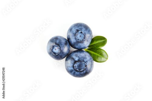 Blue berry isolated on white background