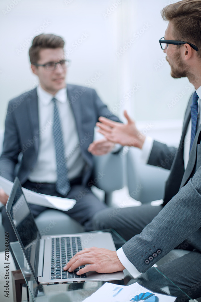 close up. business partners discussing the terms of the contract close up. business partners discussing the terms of the contract