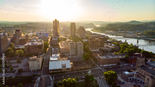 Photos Downtown Knoxville Tennessee skyline in the morning sunlight