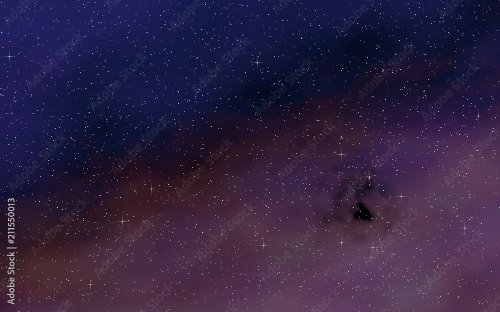 Colorful and beautiful space background. Outer space. Starry outer space texture. 3D illustration Colorful and beautiful space background. Outer space. Starry outer space texture. 3D illustration