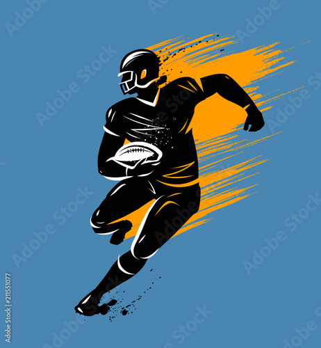 American football, banner. Vector illustration