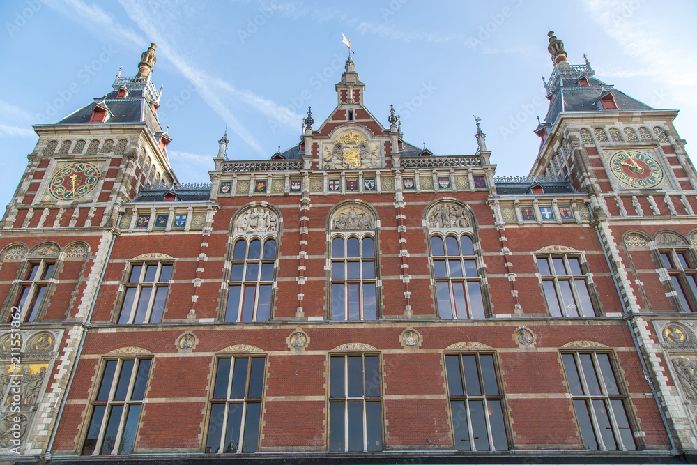 Amsterdam Centraal Railway Station, Gothic Renaissance Revival Architecture