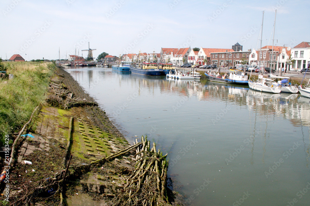 Fototapeta premium Boats mooring in the New Harbor