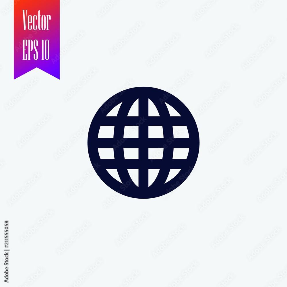 world icon vector world icon vector