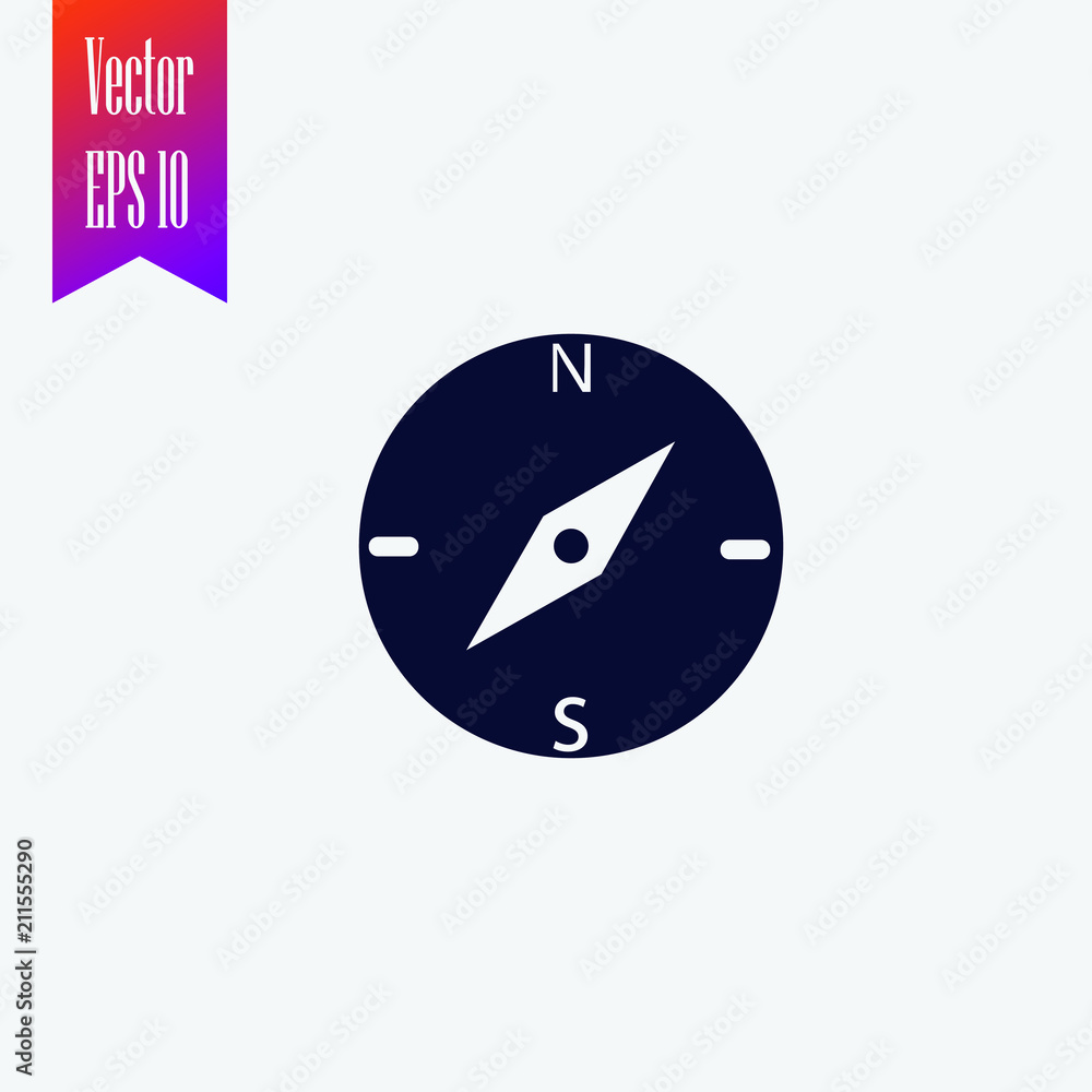 compass icon vector compass icon vector