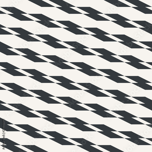 Abstract geometric seamless pattern monochrome or two colors vector