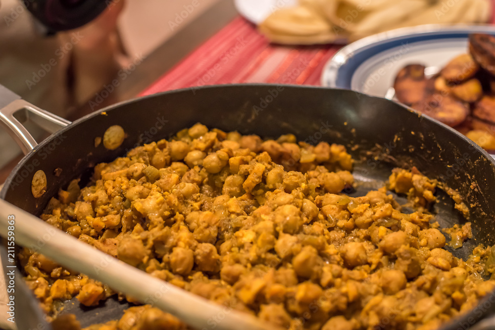 Chick Pea and Sweet Potato Curry Roti Chick Pea and Sweet Potato Curry Roti