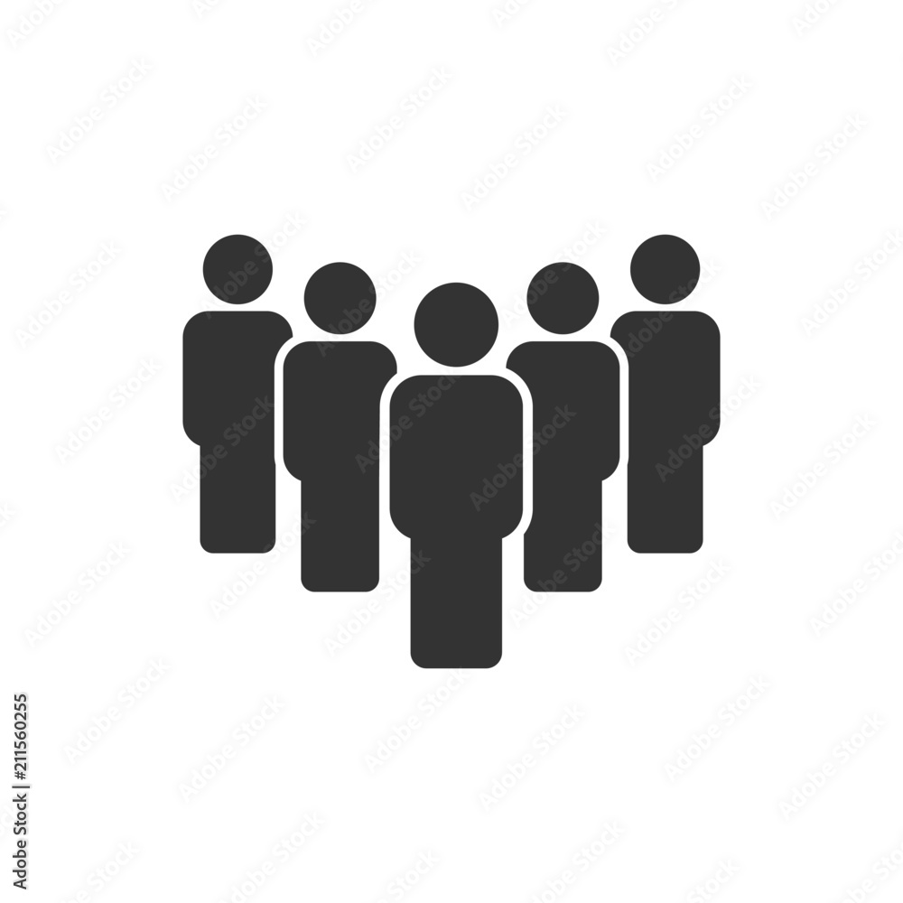 5 stick man sign. Vector. 5 stick man sign. Vector.