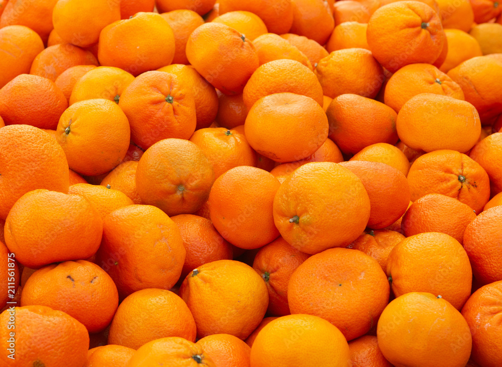 Background of Juicy Oranges