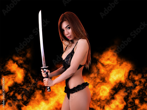 samurai and fire