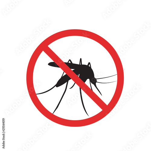 No misqito sign. Vector.