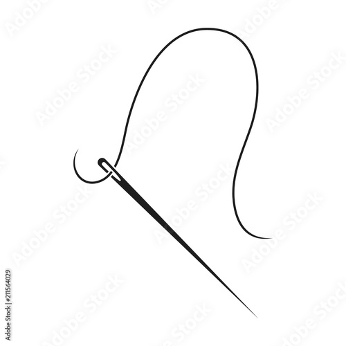 Needle. Vector.