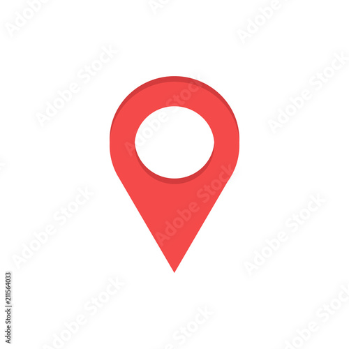 Location sign. Vector.