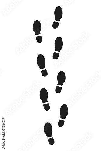Shoe print. Vector.